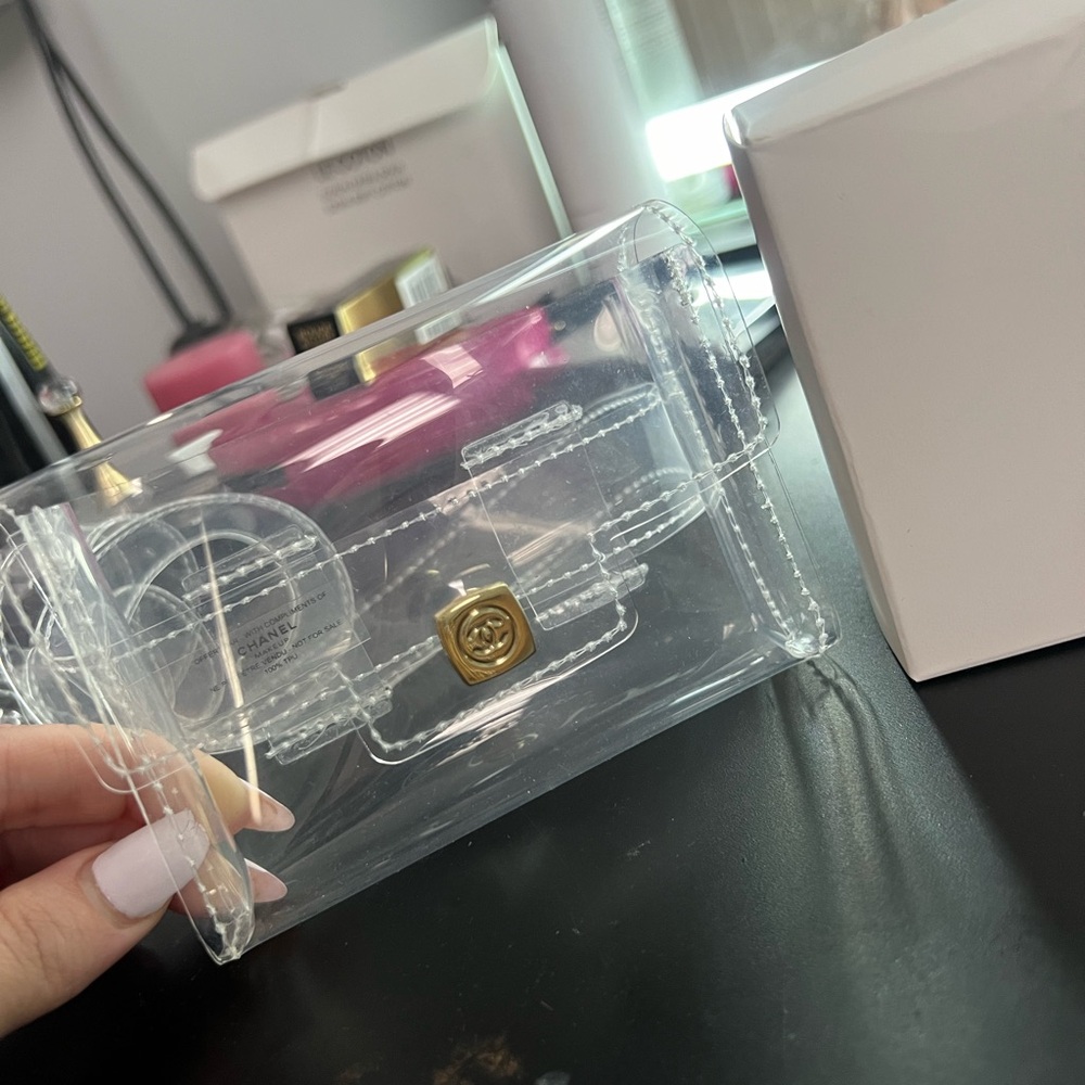 Chanel clear belt bag in box!